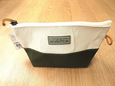 画像1: L.L.Bean   BOAT AND TOTE  ZIP・POUCH        Antique Olive