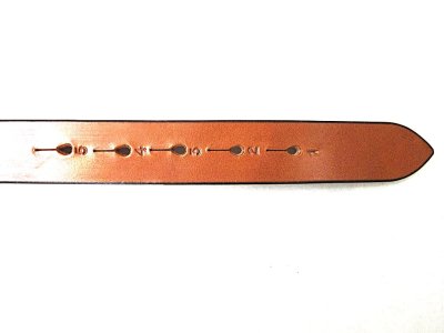 画像3:  Hardy&Cleverley     28mmSTIRRUPレザーベルト　     Lt Havana/Brass　