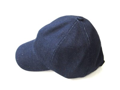 画像1: Au Vrai Chic Britain   Fold Brim Baseball Cap   14 oz DENIM