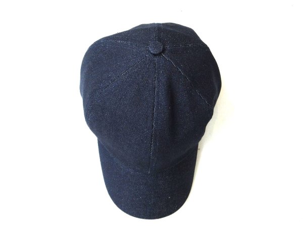 画像1: Au Vrai Chic Britain   Fold Brim Baseball Cap   14 oz DENIM (1)