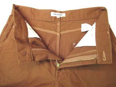 画像2: FOB FACTORY    F0530 COTTON DUCK WORK PANTS         BROWN