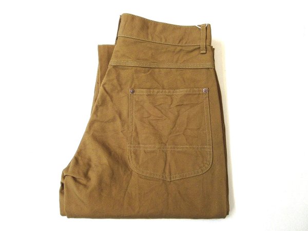 画像1: FOB FACTORY    F0530 COTTON DUCK WORK PANTS         KHAKI (1)