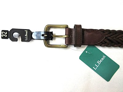 画像2: L.L.Bean Men's Essential Braided Leather Belt Dk.BROWN