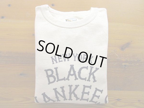 画像1: FELCO   CLSSIC FIT10oz  TERRY  CREW SWEAT       NEW YORK BLACK YANKEES       NATURAL (1)