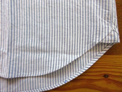 画像2: Pt.Alfred L/S BDシャツ キャンディストライプ ホワイト×ネイビー