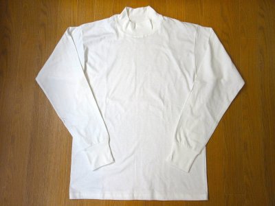 画像1: LIFEWEAR    Mock Neck  Long Sleeve       White