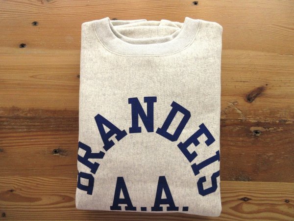 画像1: CHAMPION   REVERSE WEAVE　2ndパテントモデル クルーネックスウェット   シルバーグレー×ネイビー (1)