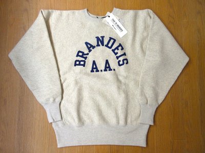 画像1: CHAMPION REVERSE WEAVE 2ndパテントモデル クルーネックスウェット シルバーグレー×ネイビー