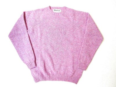 画像1: HARLEY OF SCOTLAND   PURE NEW WOOL クルーネックセーター  サイズ42以上   SWEETPEA