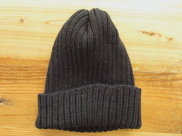 画像1: ハイランド２０００　ブリティッシュウール　ショートレングス　ワッチキャップ    BLACK (1)