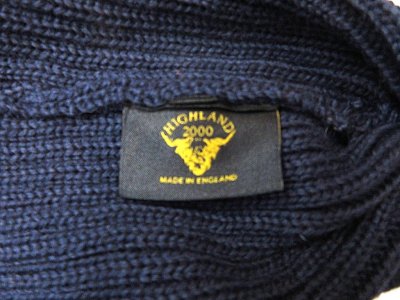 画像2: ハイランド２０００　ブリティッシュウール　ショートレングス　ワッチキャップ     NAVY