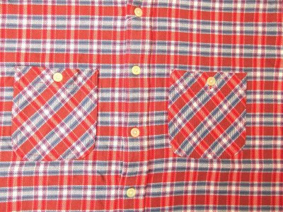 画像3: CAMCO L/S ダブルフェイス フランネルシャツ レッド