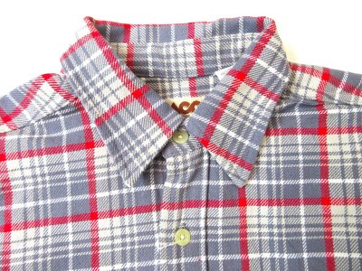 画像2: CAMCO L/S ダブルフェイス フランネルシャツ 　　　グレー