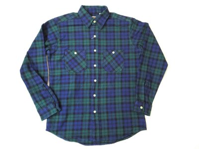 画像1: CAMCO L/S ダブルフェイス フランネルシャツ 　　　ブラックウォッチ