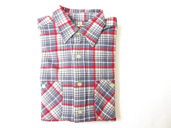 画像1: CAMCO L/S ダブルフェイス フランネルシャツ 　　　グレー (1)