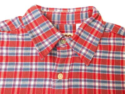 画像2: CAMCO L/S ダブルフェイス フランネルシャツ レッド