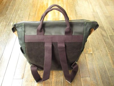 画像1: MANIFATTURA CECCARELLI LAPTOP BACKPACK OLIVE