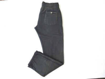 画像1: FELCO GYM PANTS16oz HEAVY WEIGHT TERRY VINTAGE WASH BLACK
