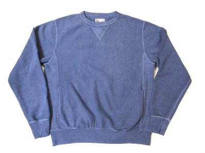 画像1: FELCO CLASSIC FIT CLASSIC FIT INVERSE WEAVE SET IN CREW SWEAT PGR NAVY