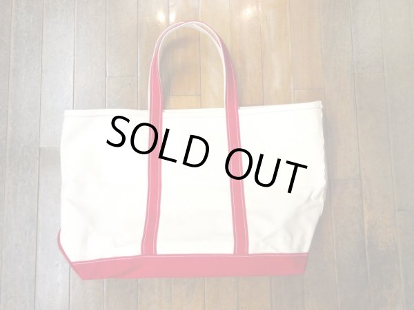 画像1: L.L.Bean   BOAT AND TOTE  OPEN-TOP    Large　　 Red (1)