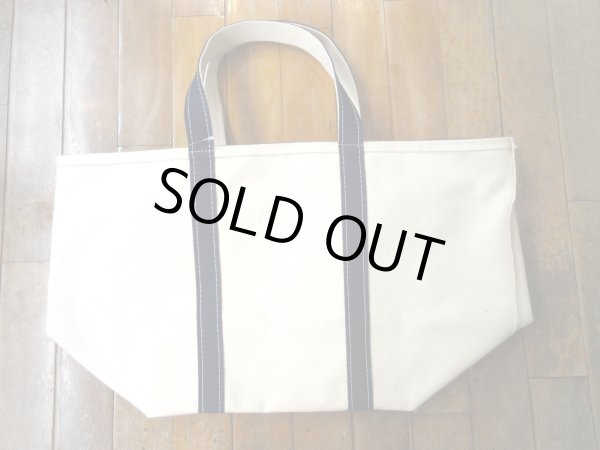 画像1: L.L.Bean  ZIP TOP BOAT AND TOTE       Large　　      Blue (1)