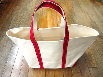 画像1: L.L.Bean   BOAT AND TOTE  OPEN-TOP    Large　　 Red