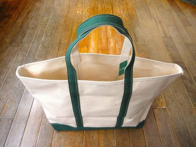 画像1: L.L.Bean   BOAT AND TOTE  OPEN-TOP    Large　　 D.Green