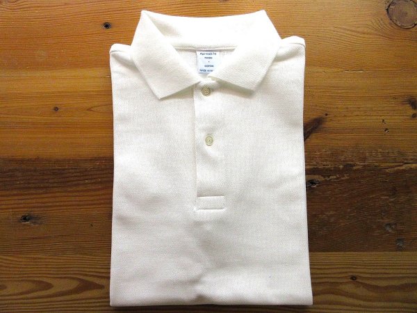 画像1: ＡＧＲＥＡＢＬＥ　半袖ポロシャツ　　　Blanc(ホワイト) (1)