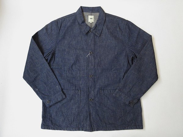 画像1: FOB FACTORY　 F2447-WA    DENIM COVER ALL　  　 One washed (1)