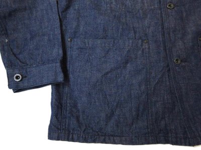 画像3: FOB FACTORY F2447-WA DENIM COVER ALL One washed