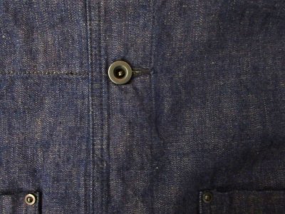 画像2: FOB FACTORY F2447-WA DENIM COVER ALL One washed