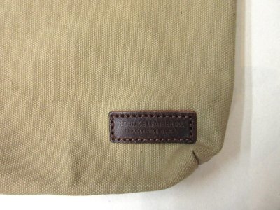 画像2: HERITAGE LEATHER　   　CANVAS SACOCHE BAG W/LEATHER STRAP　　　KHAKI