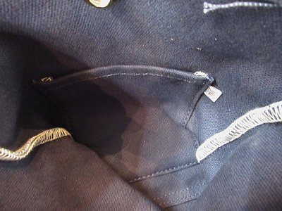画像3: HERITAGE LEATHER　   　CANVAS SACOCHE BAG W/LEATHER STRAP　　　NAVY