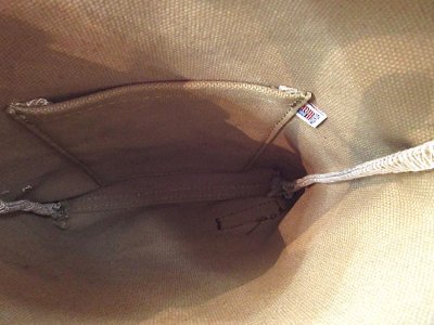 画像3: HERITAGE LEATHER　   　CANVAS SACOCHE BAG W/LEATHER STRAP　　　KHAKI