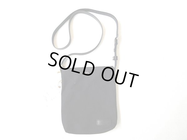 画像1: HERITAGE LEATHER　   　CANVAS SACOCHE BAG W/LEATHER STRAP　　　BLACK (1)