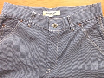 画像2: FOB FACTORY    F0548 HICKORY WORK PANTS 　　  NAVY