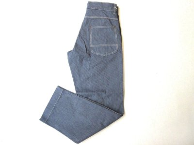 画像1: FOB FACTORY    F0548 HICKORY WORK PANTS 　　  NAVY