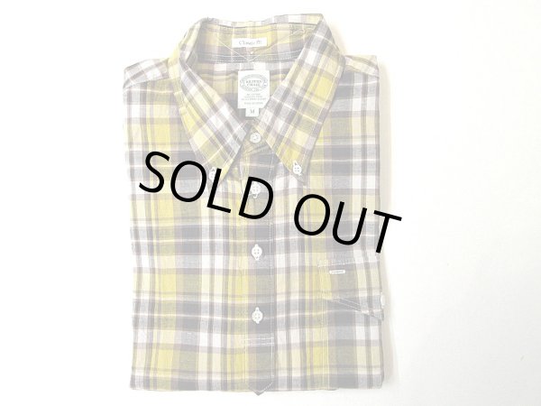 画像1: KEATON CHASE    S/S CLASSIC FIT PULLOVER BD SHIRT   COTTON/LINEN/RAMIE      YELLOW (1)