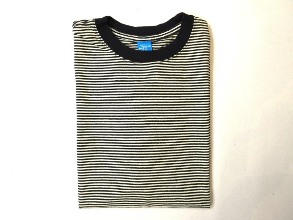 画像1: Good On  SS ミニストライプ　クルーTシャツ　　LEMON (1)