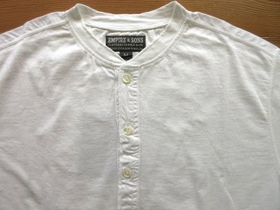 画像3: EMPIRE&SONS S/S HENLEY TEE WHITE