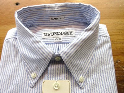 画像3: インディビジュアライズドシャツ 　CLASSIC FIT別注サイズ　　  CANDY STRIPE　　BLUE　　