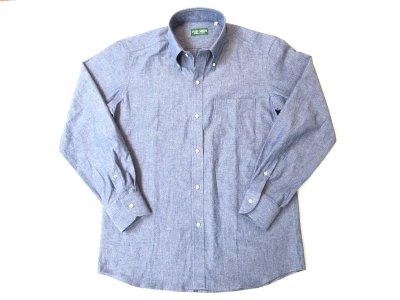 画像1: EVERGREEN   オリジナルB.Dシャツ　　シャンブレー　BLUE