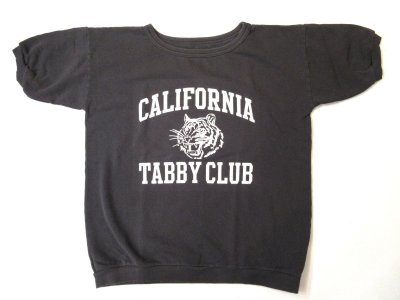 画像1: MIXTA    　S/S プリント スウェット　　　　TABBY CAT（Vintage Black)　　