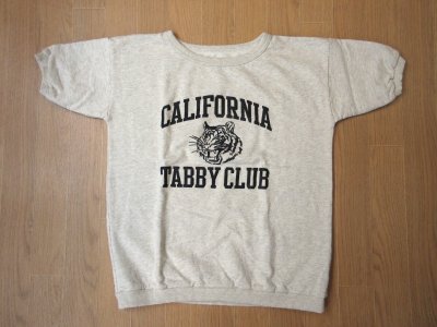 画像1: MIXTA    　S/S プリント スウェット　　　　TABBY CAT（Ash)　　