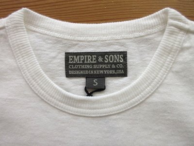 画像2: EMPIRE & SONS   S/S POCKET TEE        US AMERICAN  DRY JERSEY       OFF WHITE