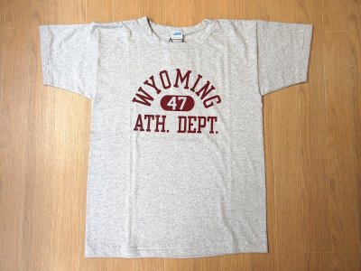 画像1: CHAMPION TRUE TO ARCHIVES 88T-SHIRT ( OX グレー×レッド)