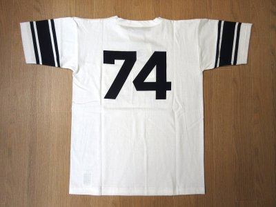 画像2: CHAMPION TRUE TO ARCHIVES 1/4 FOOT BALL T-SHIRT YALE(ホワイト)