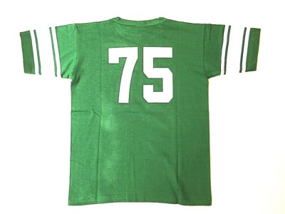 画像1: CHAMPION TRUE TO ARCHIVES 1/4 FOOT BALL T-SHIRT MICHIGAN(ケリーグリーン)