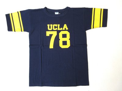 画像1: CHAMPION TRUE TO ARCHIVES 1/4 FOOT BALL T-SHIRT ネイビー