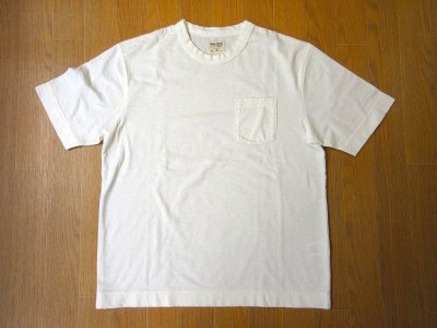 画像1: Come and Go   半袖バインダーネック ポケットTシャツ　　　オフホワイト